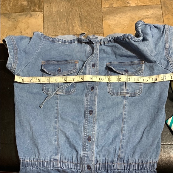 Blue Denim Jumpsuit - Picture 8 of 14